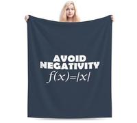 Manta Franela Evita La Negatividad Matemáticas Divertidas Mantas De Siesta Extra Suave Mantas De Franela Caliente Flannel Blanket Sofa para Regalo para Cama Doble M