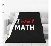 Manta Franela Me Encantan Las Matemáticas Cobija para Cama Caliente Mantas De Siesta Ligeras Sofa Colcha para Cama Doble para Regalo Sofa M