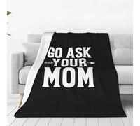 Manta Franela Ve Y Pregúntale A Tu Mamá Mantas De Franela Caliente Flannel Blanket Ligeras Cobija para Cama Regalo para para Cama Doble Nvierno M