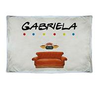 Manta Friends Personalizada con Nombre/Texto. Varios Tamaños. Regalos Frikis Personalizados. Manta Polar Personalizada. 600gr/m². Tejido Certificado Oeko-Tex. 80X125cm. Manta Cálida Friends