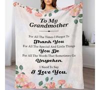 Manta Gigante Personalizada con Foto para mi Abuela, Ideal para Cama tamaño Queen, Sala de Estar, Dormitorio Infantil, 127 x 152 cm.