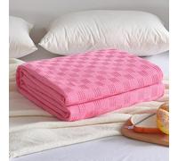 Manta Grande de 100% Algodón para Sofá y Cama, Ligera, Transpirable y Suave, Mantas de Tejido de Gofre, Manta de Gasa para Todas Las Estaciones,E,150x200cm