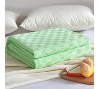 Manta Grande de 100% Algodón para Sofá y Cama, Ligera, Transpirable y Suave, Mantas de Tejido de Gofre, Manta de Gasa para Todas Las Estaciones,F,180x200cm