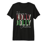 Manta Have A Holly and Jolly Have a Holly and Jolly Merry Christmas, Leopardo y búfalo Camiseta Premium