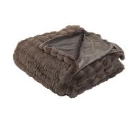 Manta home esprit marrón 220 x 240 x 1 cm