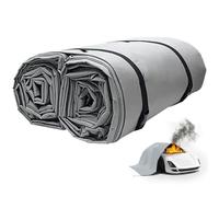 Manta ignífuga de Emergencia: Lona de Fibra Resistente al Fuego, Apta para hogares, cocinas y automóviles. Tamaño Personalizable de 6 x 9 Metros (19,7 x 29,6 pies). Retardante de Llama y seg
