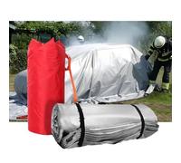 Manta ignífuga de emergencia para coche, manta grande de fibra de vidrio para extinción de incendios, tela ignífuga especial para accidentes con vehículos eléctricos o de combustible.(6x8m/19.7x26.25f