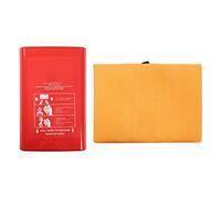 Manta ignífuga de emergencia retardante de llama | Manta Protectora de Silicona de Fibra de Vidrio de 1,2x1,2m para Cocina/Coche/Hogar | Resistencia al calor de 550 °C con bolsa