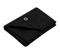 Manta Ignifuga Soldadura, 1.2m x 1.8m Manta de Protección de Soldadura con Ojales, hasta 550℃ - 1000℃, Manta Ignifuga contra Incendios, para Uso Industrial y Doméstico(Engrosado, Negro)