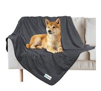 Manta impermeable PetAmi para perros grandes y gigantes, a prueba de orina, de forro polar sherpa, reversible, para jaula de gato, suave y lavabl