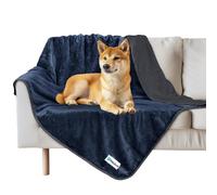 Manta impermeable PetAmi para perros medianos y grandes, a prueba de orina, de forro polar sherpa, reversible, para jaula de gato, suave y lavabl