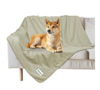Manta impermeable PetAmi para perros medianos y grandes, a prueba de orina, de forro polar sherpa, reversible, para jaula de gato, suave y lavabl