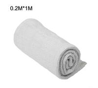 Manta industrial ignífuga de 2 mm, tela de fibra de cerámica 1260C, forro resistente al calor, blanco para puerta de horno, barrera contra incendios, protección de escoria, aislamiento (0,2 m x 1 m)