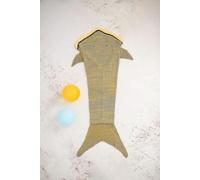 Manta infantil cola de Tiburon gris Talla M