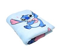 Manta Infantil Coralina 100x140cm - para Stitch Fan - Manta Invierno Suave y Ligera para Niños y Niñas, Decoración Habitación, Regalo Cumpleaños (Azul)