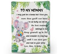 Manta Inviernos Mamá Elefanta De Su Hijo Afelpado Manta Polar Multiusos Colcha para Dormitorio Coche Viajes