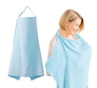 Manta Lactancia Para Bebé,Cubierta De Lactancia Materna,PañUelo Lactancia Materna,75x95cm,Bufanda De Lactancia Suave Y Transpirable,Cuidado De Privacidad De Cobertura Total (Azul)