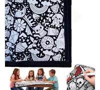 Manta Nueva para Colorear DIY 2026 - Colorea Tu Propia Manta, Proyecto de Arte Personalizado Creativo, Decoración Acogedora de Felpa para Adultos Happy Doodle