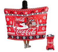 Manta Oficial de Forro Polar de Navidad de Coca-Cola, acogedora Manta con diseño de camión Holidays Are Coming, Forro Polar de Franela Suave, Producto Oficial de Coca-Cola, 150 x 125 cm