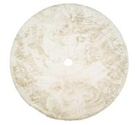 Manta para árbol de Navidad, 150 cm, bohemio, beige, redonda, faldas de pelo de peluche, alfombra grande, soporte para árbol de Navidad, decoración rústica, manta para árbol de Navidad [165]