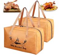Manta para barbacoa para descansar carne, bolsa aislada para retención de humedad y barbacoa tierna, bolsa de descanso resistente con diseño de boca ancha para pechugas, hombros de cerdo, filetes