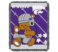 Manta para beb? en jacquard con licencia oficial de la NCAA Kansas State Wildcats "Fullback" de Northwest, 36" x 46" en varios colores
