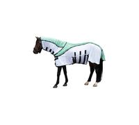 Manta para caballo HKM Fly manta Light - Green/White / EU145/UK6'4/US77"