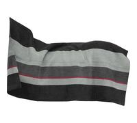 Kentucky Horsewear - Manta polar - Pesada - Rayas cuadradas - Negro/Gris - 140 x 120 cm