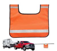 Manta para Cabrestante - Bolsillo Reflectante De 43x49x0,5 Cm, Amortiguador De Seguridad, Manta De Recuperación De Alta Visibilidad Resistente | Cojín De Rescate En Carretera para Coche, Camión, SUV,