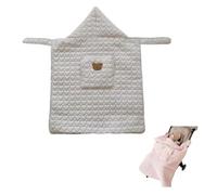 Manta para cochecito | Funda para portabebés, portabebés cálido a prueba de viento para invierno, manta para cochecito con patrón de corazón lindo con bolsillo, funda para asiento de coche infantil s