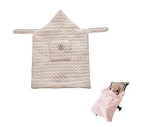Manta para cochecito | Funda para portabebés, portabebés cálido a prueba de viento para invierno, manta para cochecito con patrón de corazón lindo con bolsillo, funda para asiento de coche infantil s