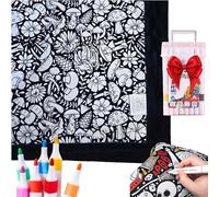 Manta para colorear de bricolaje: colorea tu propia manta, mantas lavables de terciopelo mullido que puedes colorear, mantas de color con marcadores para adultos, decoración creativa personalizada y