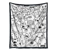 Manta Para Colorear DIY - Edredón Suave De 59 X 50 Pulgadas, Lavable, Colorea Tu Propio | Para Picnic Niñas Niños Cama Navidad Invierno Sofá Adolescente Mujeres Cumpleaños Camping Hogar Habitación