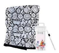 Manta para colorear DIY para adultos: colorea tu propia manta con 24 bolígrafos, proyecto creativo de arte de dibujo de forro polar, decoración de dormitorio suave y acogedora, regalo personalizado pa