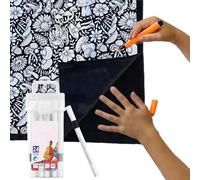 Manta para Colorear, Manta para Colorear para Adultos, colorea Tus propias Mantas con bolígrafos para Colorear, Mantas Decorativas Creativas, Manualidades artísticas, Proyecto de Arte de