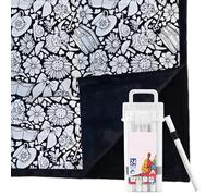 Manta para Colorear, Manta para Colorear para Adultos, colorea Tus propias Mantas con bolígrafos para Colorear, Mantas Decorativas Creativas, Manualidades artísticas, Proyecto de Arte de