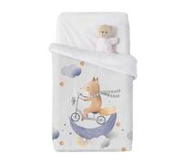Manta para Cuna y Minicuna Zorro Baby VIP MANTEROL. Ideal para arropar a tu bebé (C12, Minicuna)