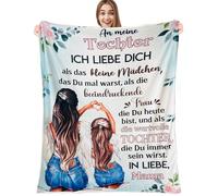 Manta para hija, manta con carta a mi hija, estímulo positivo, regalo de cumpleaños y Navidad supersuave para la niña