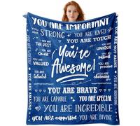 Manta para Hombre Get Well Gifts for Men - You Are Awesome 101.6 cm x 127.0 cm Suave Manta - Regalo Inspirador para él Pensando en ti, Amistad sentirse Mejor después de la cirugía Regalos