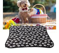 Manta para mascotas con diseño de huellas de patas arcoíris, impermeable y súper suave, cálida y mullida, funda para cama de perro fácil de
