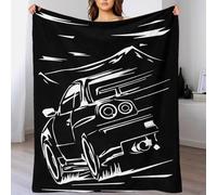 Manta para Nissan Skyline GT-R, Lavable y de fácil Cuidado, Ideal para Acampar, para tu Pareja, Esposo, Esposa, Hombres y Mujeres, 150 x 200 cm.