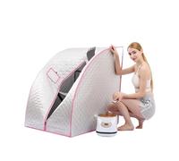 Manta para sauna, Sitio interior conveniente infrarrojo portátil remoto de la sauna una persona for familia(Silver)