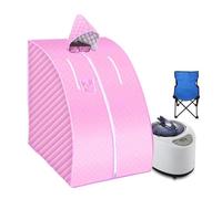 Manta para sauna Tienda de portátil, sauna, baño doméstico, 1000 W, 2,0 L, incluye silla plegable, alivia el insomnio, soporte de tubería de acero inoxidable Para el detox casero calma tu cuerpo (Col