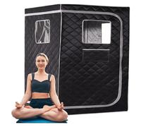 Manta para sauna Tienda de sauna for 2 personas, kit de sauna portátil for el hogar, spa de gran espacio for todo el cuerpo for dos personas, no incluye Para el detox casero calma tu cuerpo (Color :