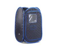 Manta para sauna Tienda de sauna más grande for baño portátil, cabina plegable, no incluye nerador de, tienda de sauna móvil Para el detox casero calma tu cuerpo (Color : Black Blue, Size : 1)