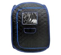 Manta para sauna Tienda de sauna portátil, spa de cuerpo completo plegable for una persona for terapia de desintoxicación sin izador de sauna Para el detox casero calma tu cuerpo (Color : Black-No st