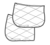 Manta para silla de montar estilo DHN para salto/doma clásica para caballo/pony, hecha a mano y personalizable.