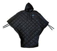 Manta para silla de ruedas, cálida tela con forro polar, poncho con capucha para silla de ruedas, resistente al viento e impermeable, funda de cuerpo completo para adultos, hombres y mujeres, altura