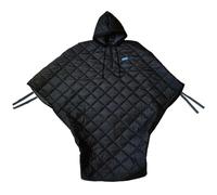 Manta para silla de ruedas, cálida tela con forro polar, poncho con capucha para silla de ruedas, resistente al viento e impermeable, funda de cuerpo completo para adultos, hombres y mujeres, altura