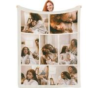 Manta Personalizada con Foto - Regalo Manta Sofa Personalizado para sofá y Cama - Ideas de Regalo Originales para Mujer, Hombre, Aniversario, Blanket cumpleaños, San Valentín y Navidad
